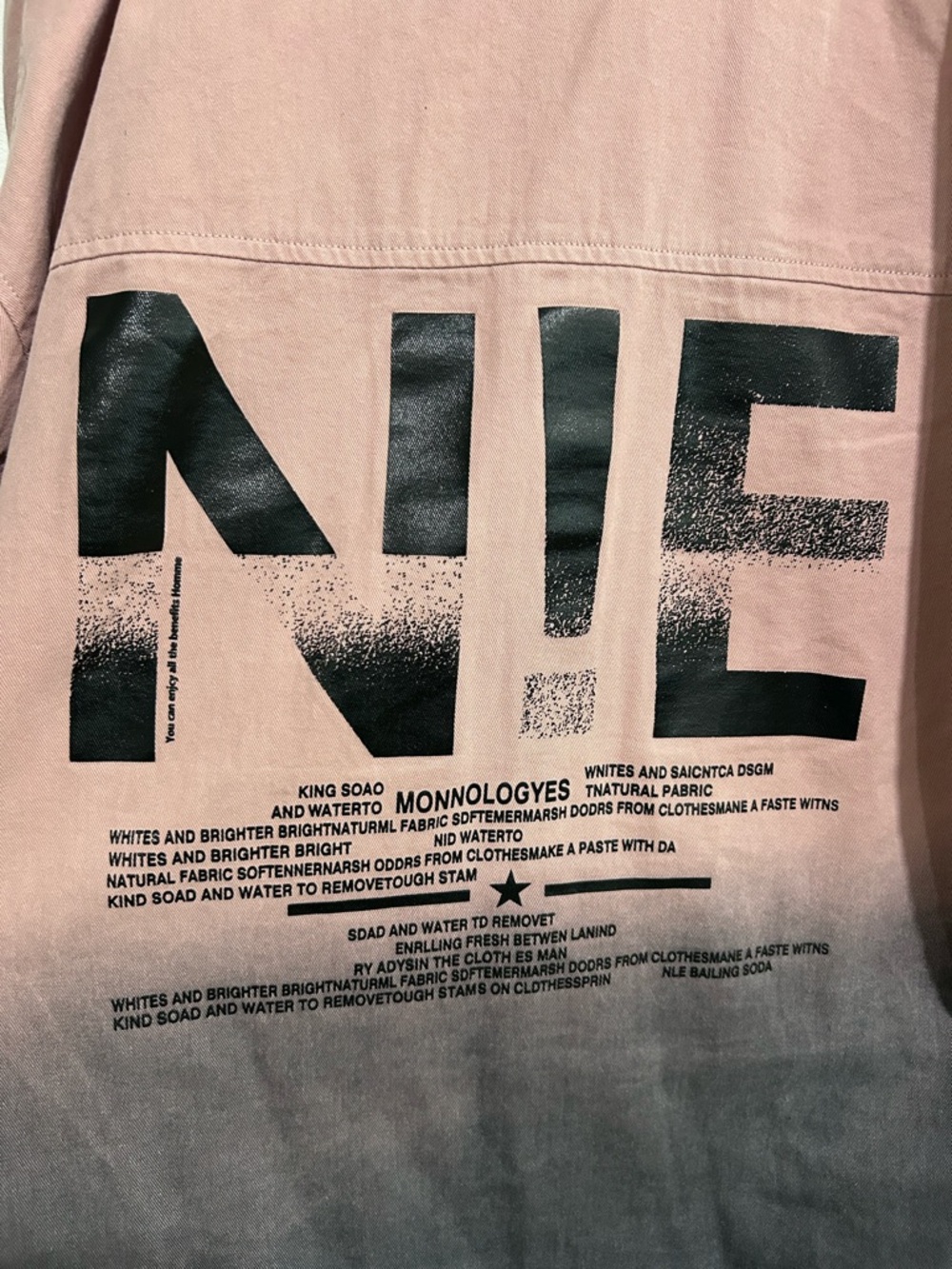 Jtnrb Pink to Gray Ombre Denim Shacket - Picture 5 of 6